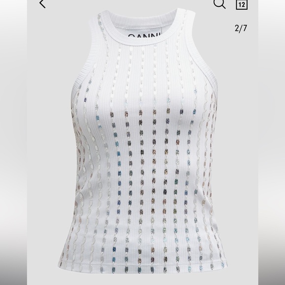 Ganni Tops - ganni sequin tank